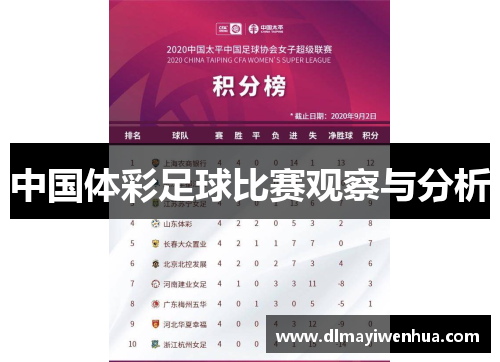 中国体彩足球比赛观察与分析
